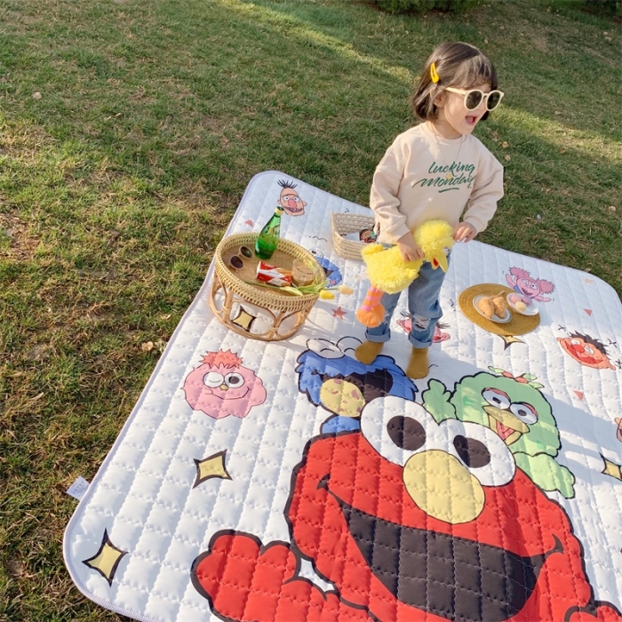 91家纺网 家纺一手货源 找家纺 昔可家纺 2019新款野餐垫 芝麻街