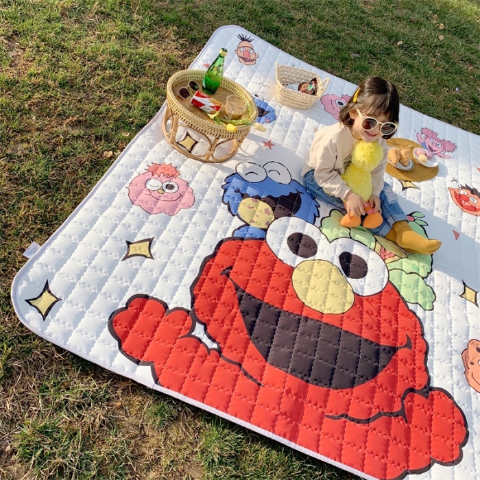 91家纺网 家纺一手货源 找家纺 昔可家纺 2019新款野餐垫 芝麻街