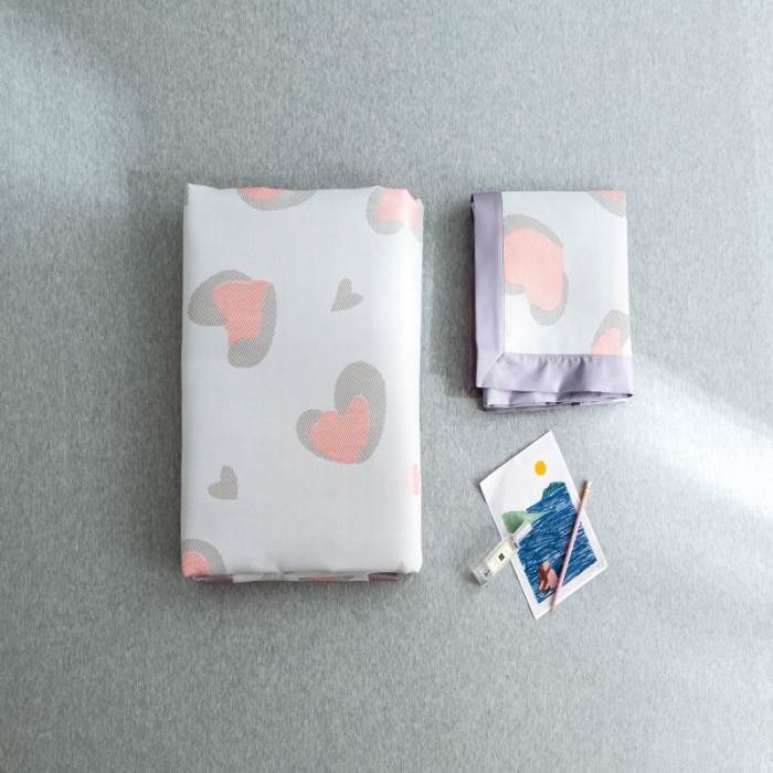 91家纺网 家纺一手货源 找家纺 昔可 2019新款太极石养生席新凉席 爱心粉豹