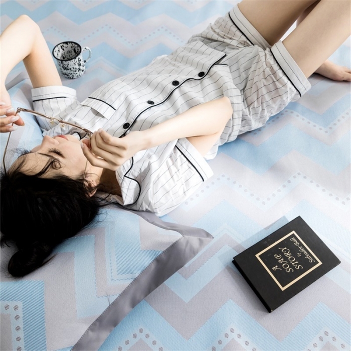 91家纺网 家纺一手货源 找家纺 昔可 2019新款太极石养生席新凉席 波浪纹