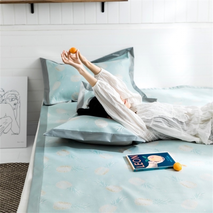 91家纺网 家纺一手货源 找家纺 昔可 2019新款太极石养生席新凉席 小菠萝