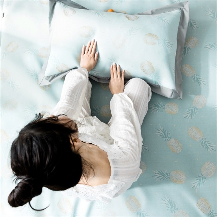 91家纺网 家纺一手货源 找家纺 昔可 2019新款太极石养生席新凉席 小菠萝