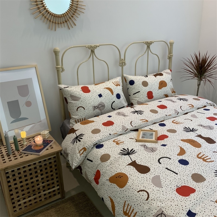 91家纺网 家纺一手货源 找家纺 （总）昔可 2019新款13372纯棉套件四件套实拍图