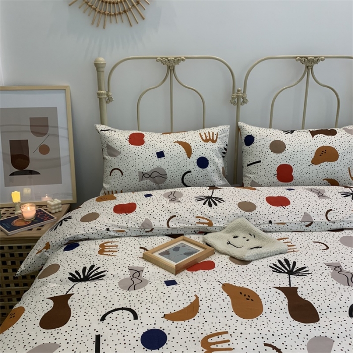 91家纺网 家纺一手货源 找家纺 （总）昔可 2019新款13372纯棉套件四件套实拍图