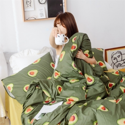 （总）昔可 2019新款13372纯棉套件四件套影棚图