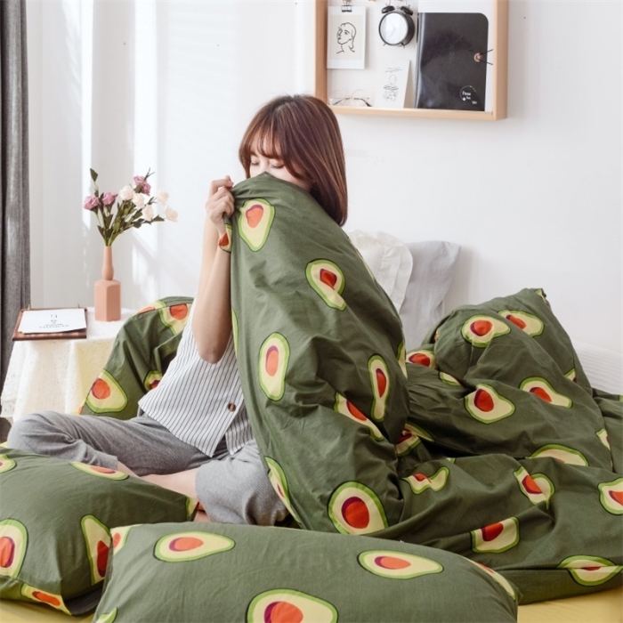 91家纺网 家纺一手货源 找家纺 （总）昔可 2019新款13372纯棉套件四件套影棚图