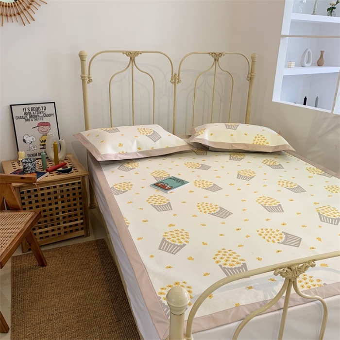 91家纺网 家纺一手货源 找家纺 （总）昔可 2019新款牛奶冰丝软藤席