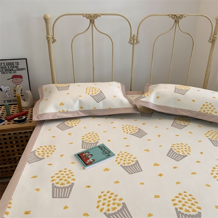 91家纺网 家纺一手货源 找家纺 （总）昔可 2019新款牛奶冰丝软藤席