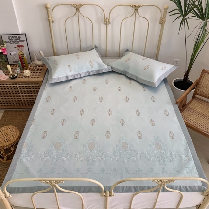 91家纺网 家纺一手货源 找家纺 （总）昔可 2019新款太极石养生席新凉席 实拍图