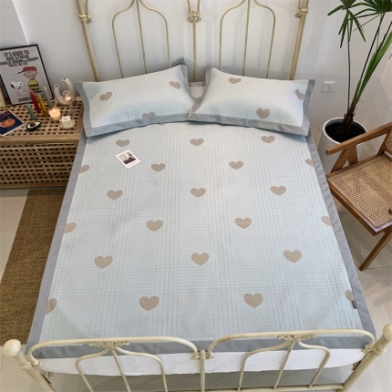 91家纺网 家纺一手货源 找家纺 （总）昔可 2019新款太极石养生席新凉席 实拍图