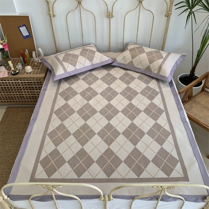 91家纺网 家纺一手货源 找家纺 （总）昔可 2019新款太极石养生席新凉席 实拍图