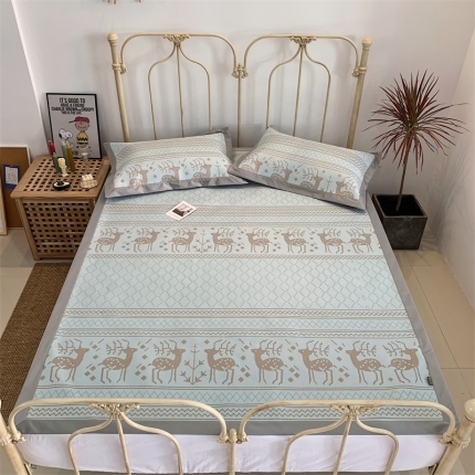 91家纺网 家纺一手货源 找家纺 （总）昔可 2019新款太极石养生席新凉席 实拍图