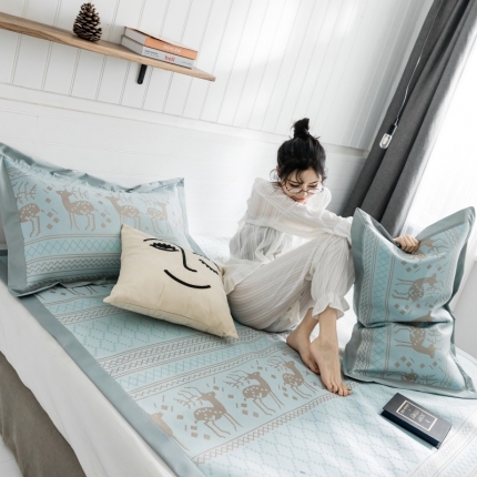 91家纺网 家纺一手货源 找家纺 （总）昔可 2019新款太极石养生席新凉席