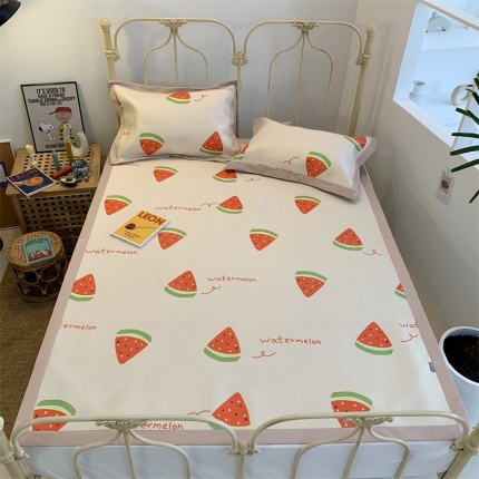 昔可 2019新款牛奶冰丝软藤席 小西瓜