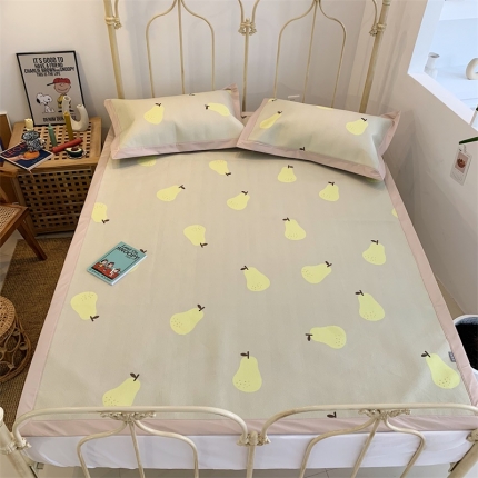 昔可 2019新款牛奶冰丝软藤席 小雪梨