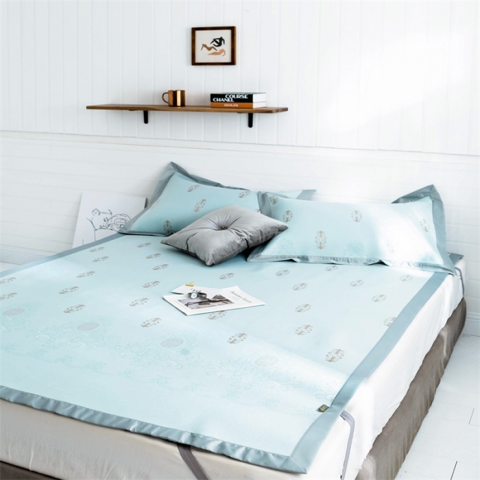 91家纺网 家纺一手货源 找家纺 昔可 2019新款太极石养生席新凉席 复古韵