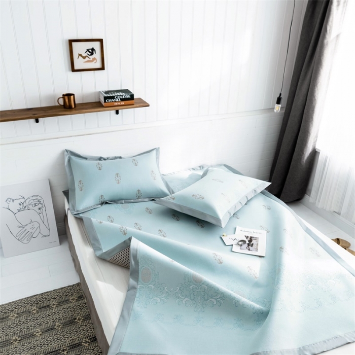 91家纺网 家纺一手货源 找家纺 昔可 2019新款太极石养生席新凉席 复古韵