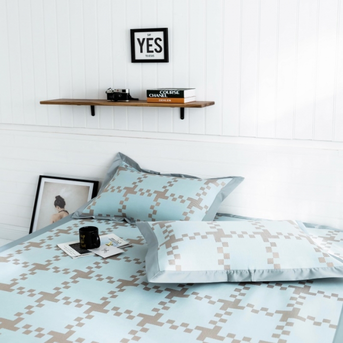 91家纺网 家纺一手货源 找家纺 昔可 2019新款太极石养生席新凉席 简格