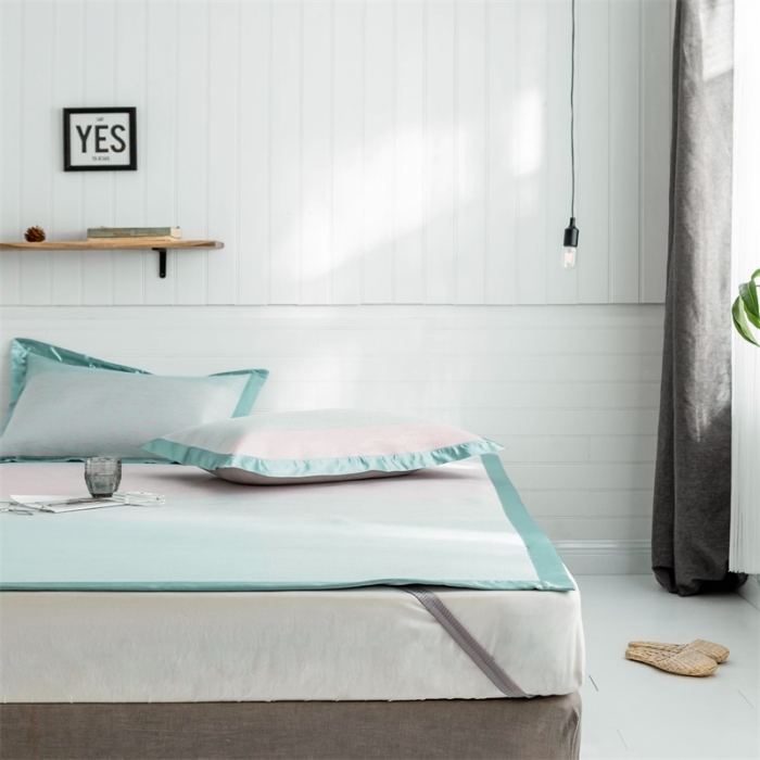 91家纺网 家纺一手货源 找家纺 昔可 2019新款太极石养生席新凉席 渐变波纹