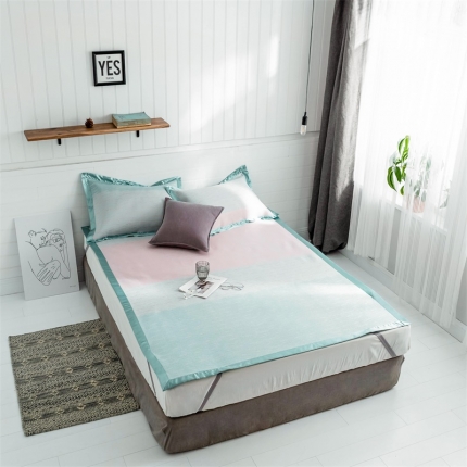 昔可 2019新款太极石养生席新凉席 渐变波纹