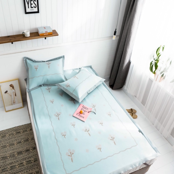 91家纺网 家纺一手货源 找家纺 昔可 2019新款太极石养生席新凉席 小雏菊