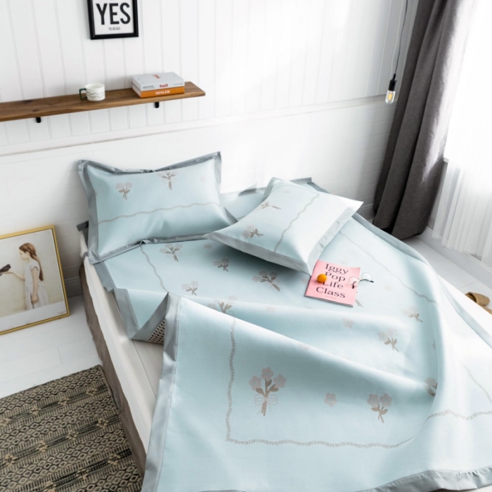 91家纺网 家纺一手货源 找家纺 昔可 2019新款太极石养生席新凉席 小雏菊