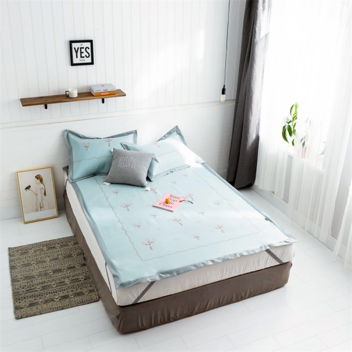 91家纺网 家纺一手货源 找家纺 昔可 2019新款太极石养生席新凉席 小雏菊