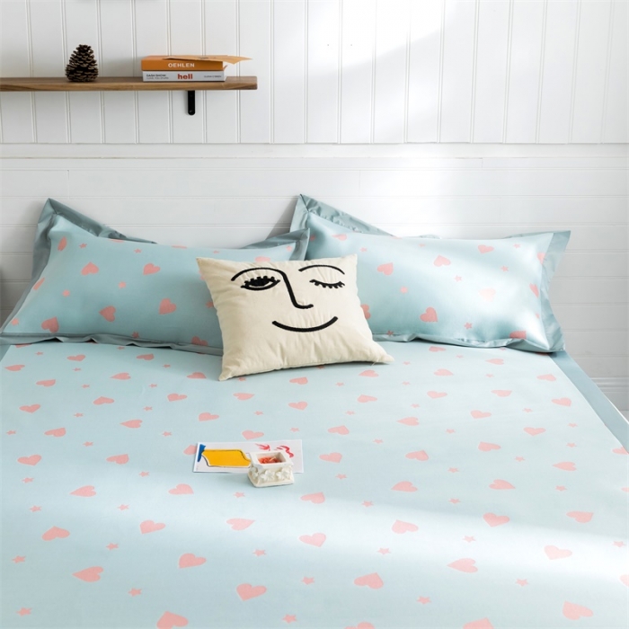 91家纺网 家纺一手货源 找家纺 昔可 2019新款太极石养生席新凉席 星心相印