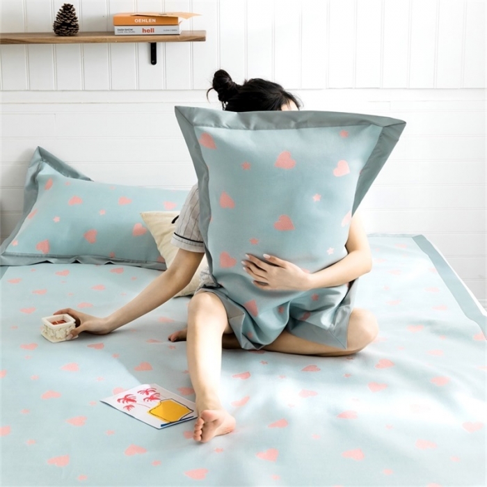 91家纺网 家纺一手货源 找家纺 昔可 2019新款太极石养生席新凉席 星心相印