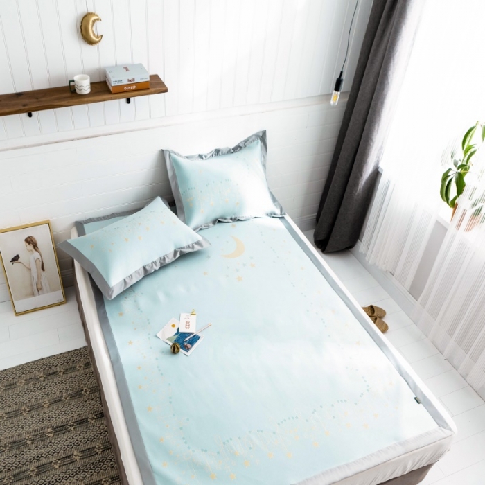 91家纺网 家纺一手货源 找家纺 昔可 2019新款太极石养生席新凉席 星月