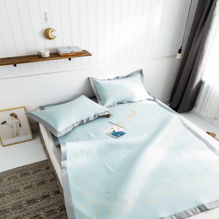 91家纺网 家纺一手货源 找家纺 昔可 2019新款太极石养生席新凉席 星月