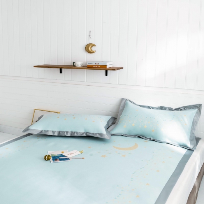 91家纺网 家纺一手货源 找家纺 昔可 2019新款太极石养生席新凉席 星月