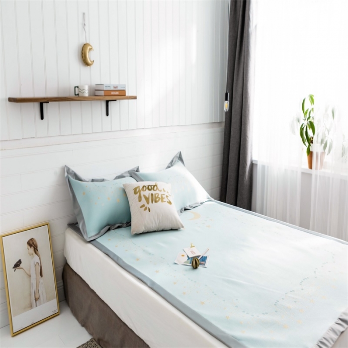 91家纺网 家纺一手货源 找家纺 昔可 2019新款太极石养生席新凉席 星月