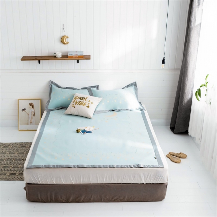 91家纺网 家纺一手货源 找家纺 昔可 2019新款太极石养生席新凉席 星月