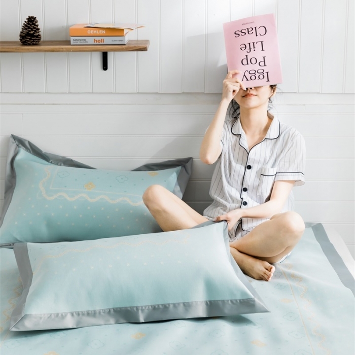 91家纺网 家纺一手货源 找家纺 昔可 2019新款太极石养生席新凉席 幸运花