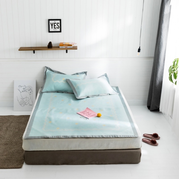 91家纺网 家纺一手货源 找家纺 昔可 2019新款太极石养生席新凉席 幸运花