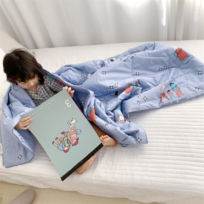 91家纺网 家纺一手货源 找家纺 昔可 2019新款纯棉夏被 童年的梦