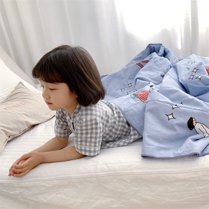 91家纺网 家纺一手货源 找家纺 昔可 2019新款纯棉夏被 童年的梦
