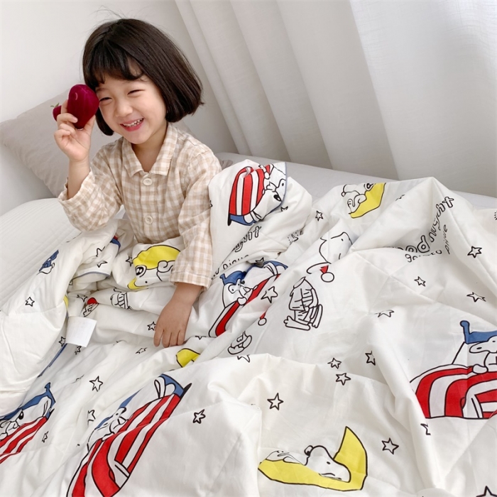 91家纺网 家纺一手货源 找家纺 昔可 2019新款纯棉夏被 晚安