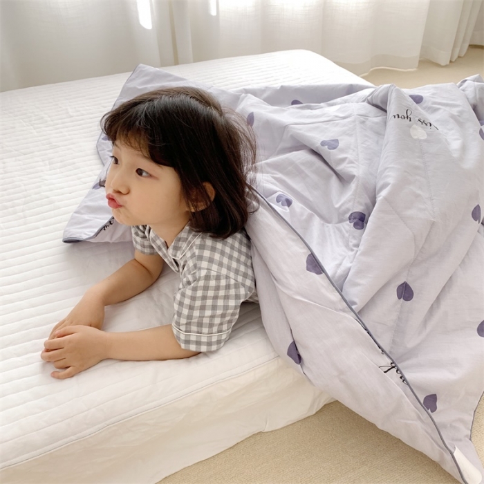 91家纺网 家纺一手货源 找家纺 昔可 2019新款纯棉夏被 小爱心