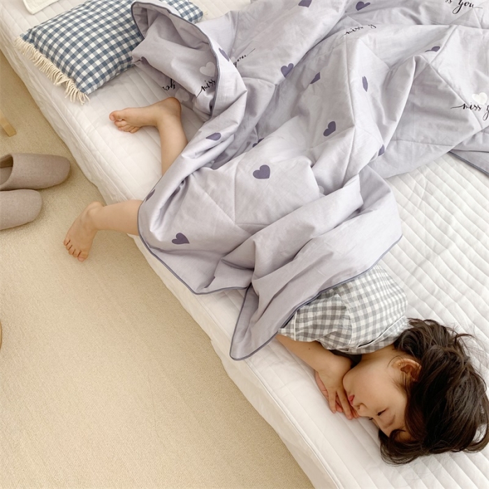 91家纺网 家纺一手货源 找家纺 昔可 2019新款纯棉夏被 小爱心