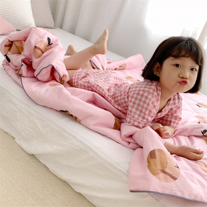 91家纺网 家纺一手货源 找家纺 昔可 2019新款纯棉夏被 小苹果