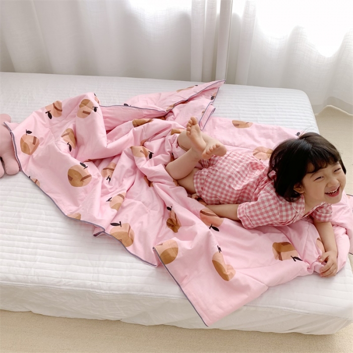 91家纺网 家纺一手货源 找家纺 昔可 2019新款纯棉夏被 小苹果