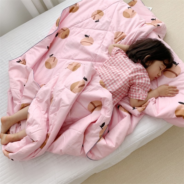 91家纺网 家纺一手货源 找家纺 昔可 2019新款纯棉夏被 小苹果