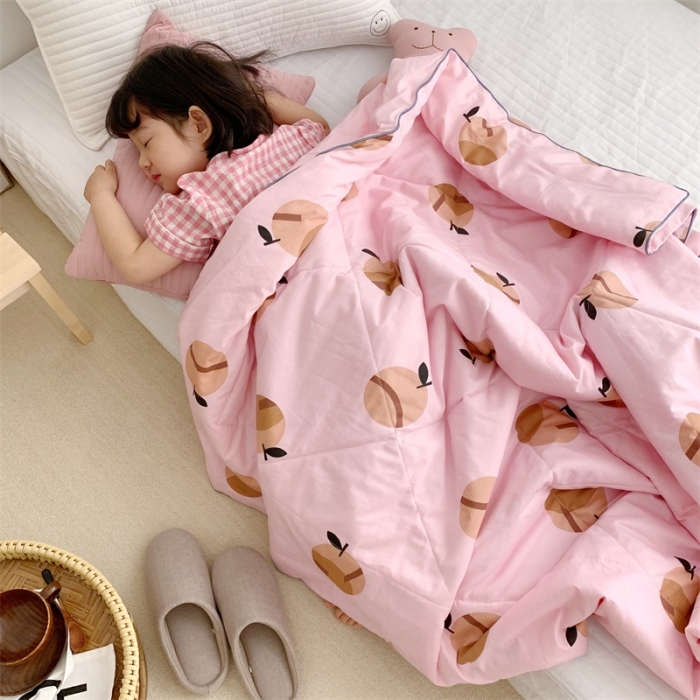 91家纺网 家纺一手货源 找家纺 昔可 2019新款纯棉夏被 小苹果