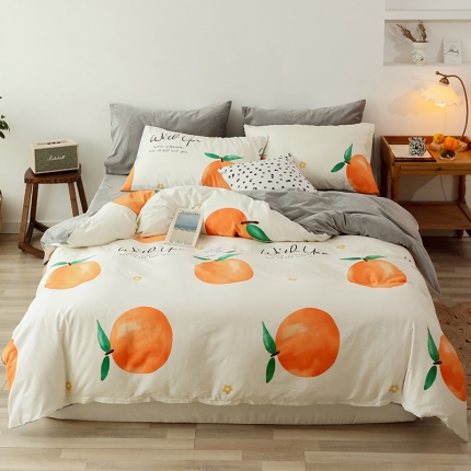 91家纺网 家纺一手货源 找家纺 （总）昔可 2019新款13372棉加绒水果系列四件套