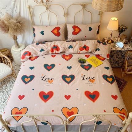 （总）昔可 2019新款13372全棉四件套