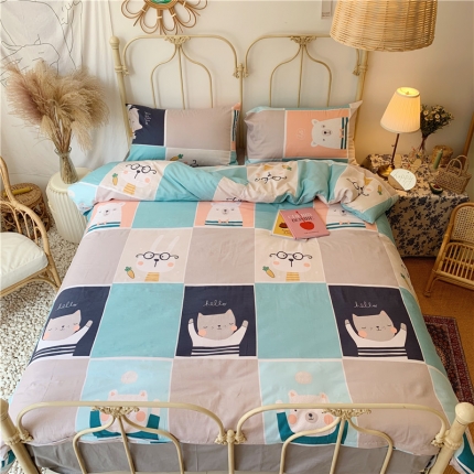 91家纺网 家纺一手货源 找家纺 （总）昔可 2019新款13372全棉四件套