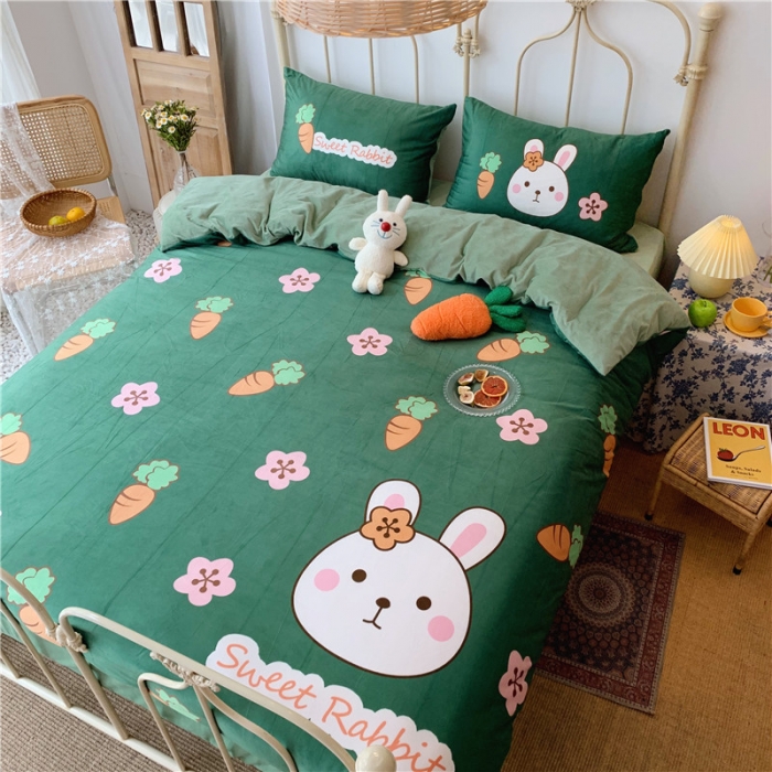 91家纺网 家纺一手货源 找家纺 （总）昔可 2019新款设计师款韩国宝宝绒大版四件套