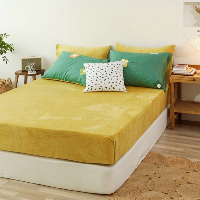 91家纺网 家纺一手货源 找家纺 昔可 2019新款13372棉加绒花卉系列四件套 泫雅花新